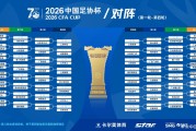 官方：2026中国足协杯抽签结果出炉